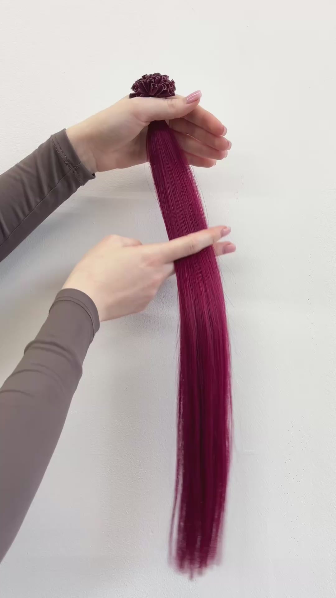 Tape In Extensions: Burgundy